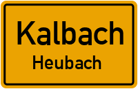 Straßenverzeichnis Kalbach Heubach