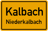 Straßenverzeichnis Kalbach Niederkalbach