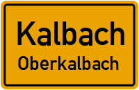 Straßenverzeichnis Kalbach Oberkalbach