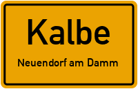 Dorfstraße in KalbeNeuendorf am Damm
