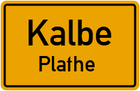 Plattenweg Richtung Jeetze/Plathe in KalbePlathe