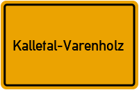 Ortsschild Kalletal-Varenholz