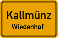 Wiedenhof in 93183 Kallmünz (Wiedenhof)