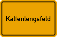 Ortsschild von Gemeinde Kaltenlengsfeld in Thüringen