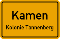 Unkeler Weg in KamenKolonie Tannenberg