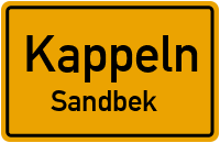Dorfstraße in KappelnSandbek