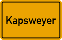 Ortsschild von Gemeinde Kapsweyer in Rheinland-Pfalz