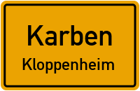 Bahnhofstraße in KarbenKloppenheim
