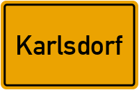 Dorfstraße in Karlsdorf