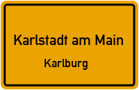 Kirchgasse in Karlstadt am MainKarlburg