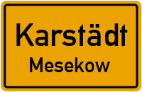 Mesekower Dorfstraße in KarstädtMesekow