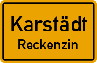 Reckenziner Dorfstraße in KarstädtReckenzin