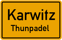 Dorfstraße in KarwitzThunpadel