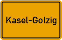 City Sign Kasel-Golzig