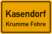 Straßenverzeichnis Kasendorf Krumme Fohre