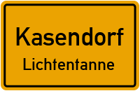 Straßenverzeichnis Kasendorf Lichtentanne