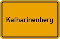 Ortsschild von Gemeinde Katharinenberg in Thüringen