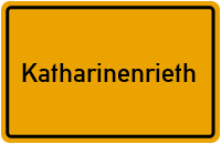 Ortsschild von Gemeinde Katharinenrieth in Sachsen-Anhalt