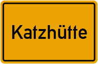 City Sign Katzhütte