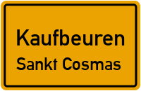 Bismarckstraße in KaufbeurenSankt Cosmas