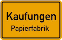 Kaufunger Weg in 34260 Kaufungen (Papierfabrik)