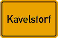 Ortsschild von Kavelstorf in Mecklenburg-Vorpommern