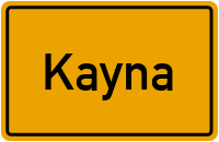 City Sign Kayna