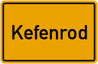 Ortsschild von Gemeinde Kefenrod in Hessen