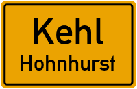 Straßenverzeichnis Kehl Hohnhurst