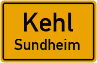 Straßenverzeichnis Kehl Sundheim