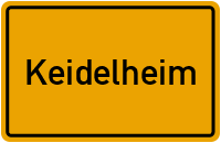 Ortsschild von Gemeinde Keidelheim in Rheinland-Pfalz
