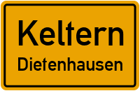 Martin-Luther-Straße in KelternDietenhausen