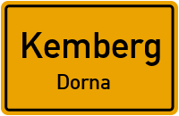 Dornaer Dorfstraße in KembergDorna