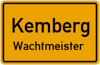 Wachtmeister in KembergWachtmeister