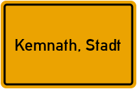 City Sign Kemnath, Stadt