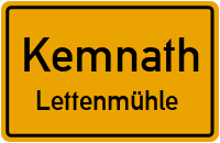 Straßenverzeichnis Kemnath Lettenmühle