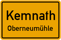 Straßenverzeichnis Kemnath Oberneumühle