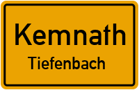 Straßenverzeichnis Kemnath Tiefenbach