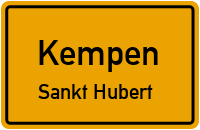 Hospitalstraße in KempenSankt Hubert