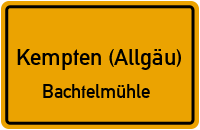 Bachtelmühle in Kempten (Allgäu)Bachtelmühle