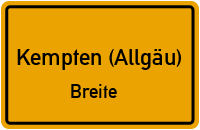 Alfred-Kranzfelder-Straße in Kempten (Allgäu)Breite