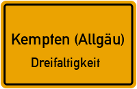 Pater-Odilo-Weg in Kempten (Allgäu)Dreifaltigkeit