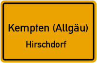 Altusrieder Straße in Kempten (Allgäu)Hirschdorf
