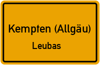 Leubaser Straße in Kempten (Allgäu)Leubas