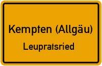 Leupratsried in Kempten (Allgäu)Leupratsried