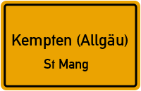 Oskar-Maria-Graf-Straße in Kempten (Allgäu)St Mang