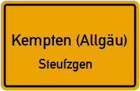 Konebergweg in Kempten (Allgäu)Steufzgen