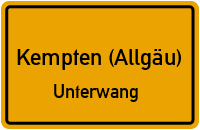 Ajener Weg in Kempten (Allgäu)Unterwang