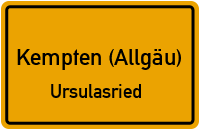 Zeppelinstraße in Kempten (Allgäu)Ursulasried