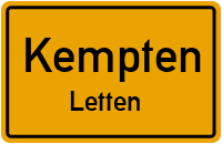 Linggener Straße in KemptenLetten